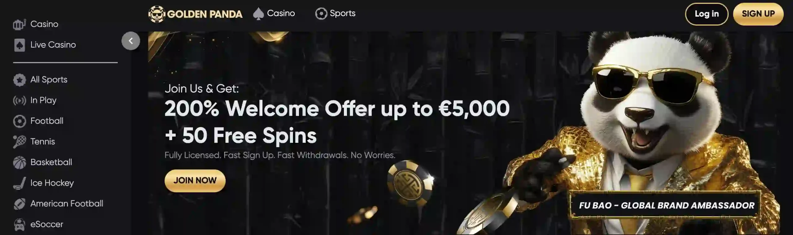 golden panda casino official website – registration og image